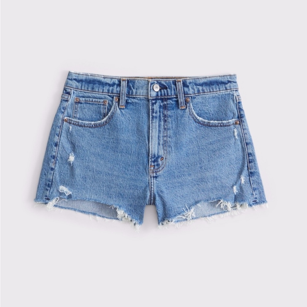 ABERCROMBIE The Mom Short Mid-Rise Curve Love
